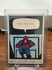 1966 Donruss Marvel Super Hero Spider Man Write Your Own #36 picture