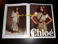 CHLOE 2-Page Magazine PRINT AD Spring 2010 MALGOSIA BELA woman's feet ankles picture
