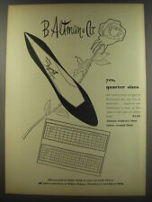 1956 B. Altman & Co. Bally of Switzerland Carmen Pump Shoes Advertisement picture