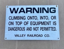 Vintage Rare Valley Railroad Company Sign Connecticut Heritage picture
