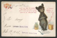 Richard F Outcault art Bear Valentine undivided back postcard 1905 picture