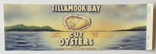 VINTAGE TILLAMOOK BAY BRAND COMPANY CUT OYSTERS OREGON, U.S. 4.5oz CAN LABEL picture