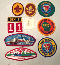 Vintage Boy Scout Badges, Patches & Charm Mixed lot of 11 (1970's to 1980's) picture