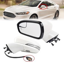 Left Driver Side Mirror Ford Fusion 2016-2020 7-Pin Heated Power White picture