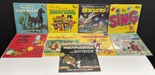 Lot 9 VTG Disney Vinyl Records LP NEW Factory Sealed Old Stock Pooh Rescuers picture