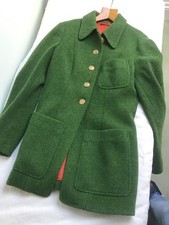 ETRO Milano 100% Wool coat bottle green size 12 42 picture