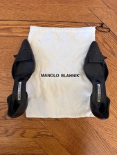 manolo blahnik 38.5, D'Orsay style, kitten heel, Snake Skin Size 38.5 picture