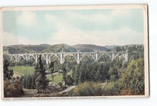 Pasadena CA Postcard 1915-1930 Colorado Street Bridge Over The Arroyo Seco picture