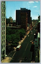 Memphis Tennessee Postcard Main Street Looking South Downtown Traffic Scene picture