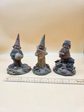 Vintage 1985 Gnome Figurine Tom Clark Cairn Studio Signed Lot Of 3 picture