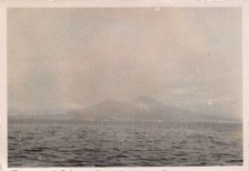 Vintage 1945 Mount Vesuvius Naples 1940s Photo Italy Open Water Fog picture