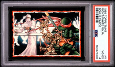 1989 Topps TMNT #V Night/White Ninja : Collector's Edition Bonus Cards PSA 4 picture