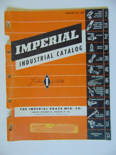Vintage Original 1956 Imperial Brass Mfg Industrial Catalog and 1959 Price List picture