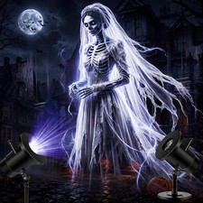 3D Halloween Ghost Haunted Bride Halloween Projector Light Outdoor Scary Display picture