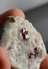 Intense Cherry-Red Cinnabar on Dolomite Matrix – Tongren Mine, China picture
