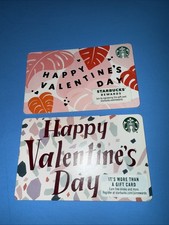 STARBUCKS 2018,2019 HAPPY VALENTINES DAY GIFT CARDS - BRAND NEW  picture