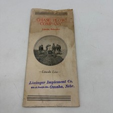 1920s Chase Plow Co Lincoln Nebraska Farm Implement Brochure Lininger Omaha picture