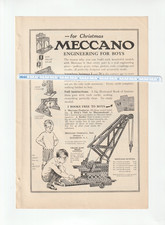 1922 MECCANO TOYS Magazine AD~$1250 Contest~D.N CARLIN Toy CANNON~Boy Toymaker picture