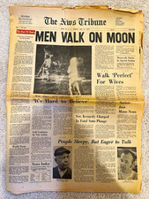 Moon Landing Newspaper section, The News Tribune, NJ, July 21, 1969 picture