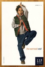 1998 Gap Kids Clothing Vintage Print Ad/Poster Jeans Vest Apparel Fashion Art picture