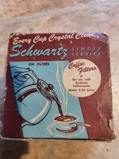 RARE Sunbeam Coffeemaster percolator C30 C30C C30A Schwartz Filter Box + Filters picture