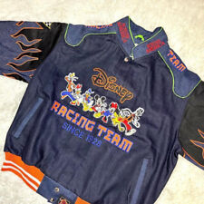 JH Designs Disney Racing Team Mickey Minnie Donald Jacket Indigo rare used picture