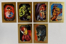 1996 Fleer Skybox Marvel Masterpieces Gold Gallery complete 6 card MINT set picture