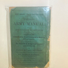 George Patten Patten's Army Manual: Cavalry Drill & Sabre Exercise 1861 picture
