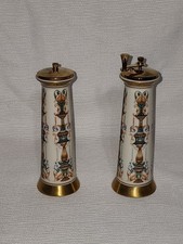Vintage Lenox Lido Pattern Salt Shaker & Pepper Mill Porcelain w/ 24K Gold Trim picture