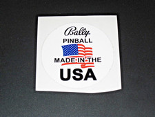 Bally Pinball Made in the USA Playfield Glass Sticker - My Last One picture