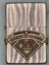 Vintage 1999 Zippo American Classic Since 1932 Emblem Chrome Zippo Lighter picture
