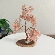 Rose Quartz Crystal Feng Shui Tree Love Harmony Energy and Luck picture