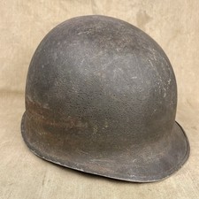 WWII US Army USMC Fixed Bale Helmet Shell  Original WW2 183B picture