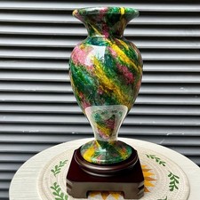 4 lb  Wholesale Bulk Lot Taiwan Multicolor Color Jade Vase Decor Random Ship picture