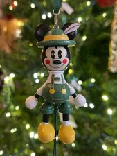 NEW🎄Disney Parks 2026 Epcot Germany Mickey Mouse Pull String Christmas Ornament picture