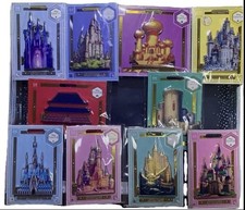 Disney Princess Castle Collection Complete Set of  10 Pins Pin Rare New In Pkgs picture