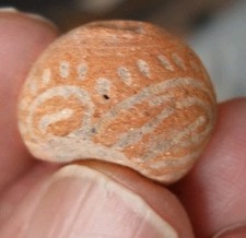 Super Rare ETCHED DESIGNED BEAD  picture