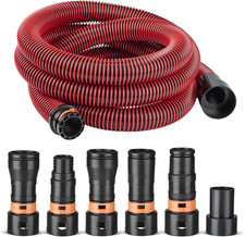 10FT Universal Shop Vac Hose with 6 Adapter Attachments picture