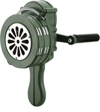 MYFULLY Handheld Air Raid Siren 110DB Loud Manual Hand Crank Emergency Alarm, Po picture