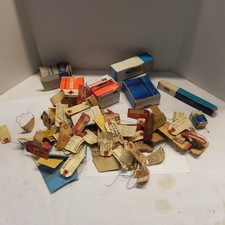 VINTAGE HUGE LOT OF FORD AUTOLITE MOTORCRAFT TAGS PARTS BOXES ALL EMPTY DISPLAY picture
