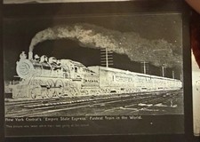 Rare Antique negative slide featuring New York Central's 