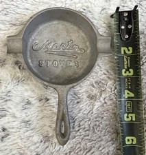 Vintage Old Martin Stoves & Range Co Advertising Skillet Ashtray Cast Aluminum picture