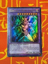 YUGIOH CONTRAST HERO CHAOS ULTRA RARE 1ST EDITION EXCELLENT SDHS-EN041 picture