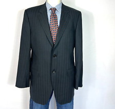 Dolce Gabbana Sport Coat Jacket 2 Button Wool GrayStriped Men's 42L picture