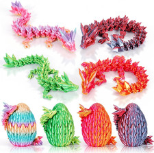 4PCS 3D Printed Dragon Eggs with Dragon Inside,Mini Easter Eggs Articulated picture