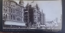 c1890 Pierce & McConnell Cabinet Card Bryson-Bonebrake Building Los Angeles picture