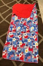 Vintage Hippie 60’s Flower Power Sleeping Bag Groovy 72” X 30” Zips picture