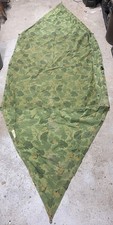 USMC 1953 Shelter Half Tent Camouflage Iowa Fibre Products Inc Double Sided picture