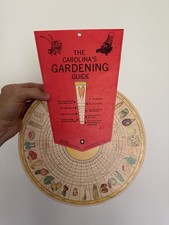 Vintage 1976 Carolina’s Gardening Guide Wheel NC State Clemson Garden Chart picture
