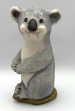 Vintage 1984 Koala Bear Hand Painted Signed Figurine - Roslyn S. Carren picture